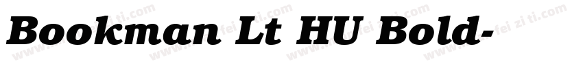 Bookman Lt HU Bold字体转换